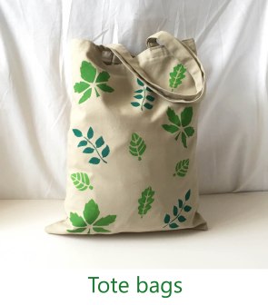 Tote bags on Nature Crafts